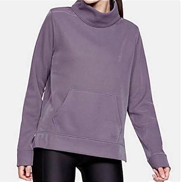 SALE 🛍️ UNDER ARMOUR Fleece lined Mock Neck Mirage Pullover Womens size XS - Picture 1 of 10